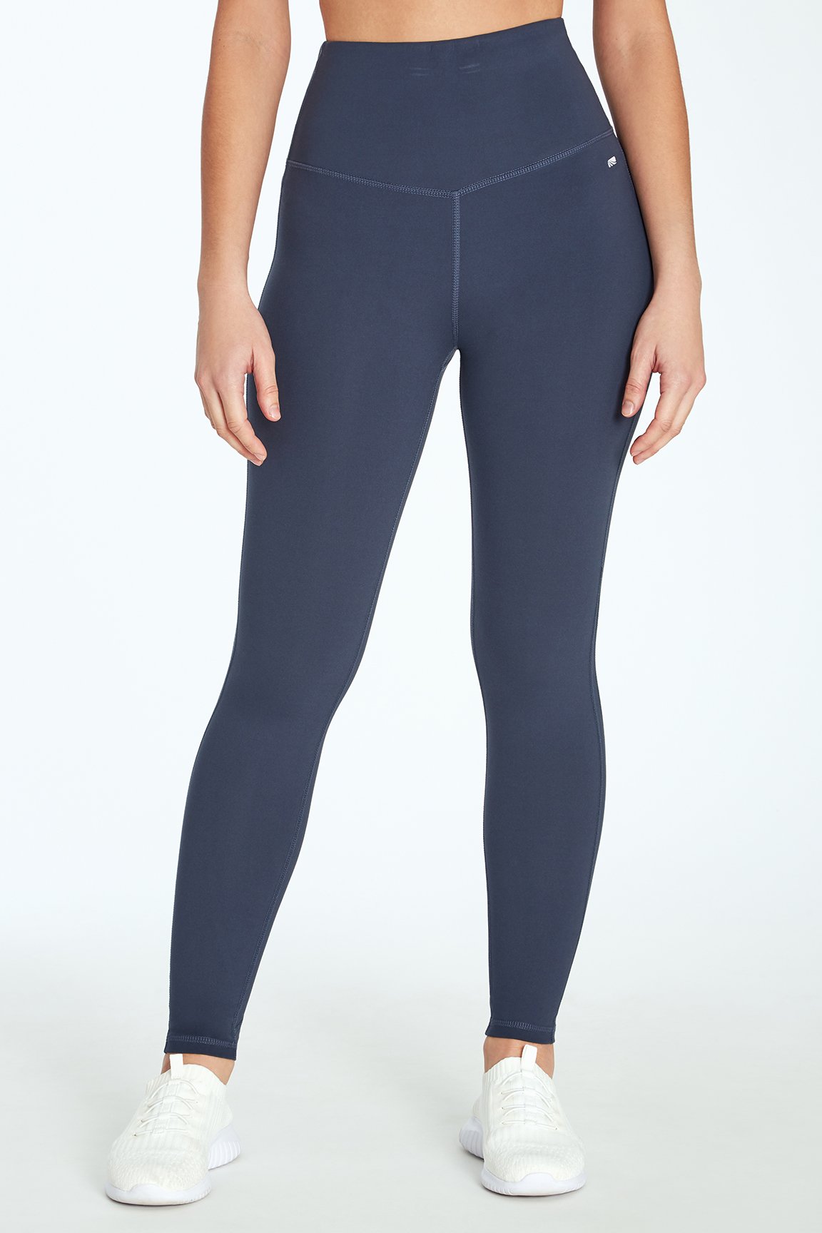 Contour Ankle Legging, alternate angle view, showing visible design features and texture of the stretch knit fabric..