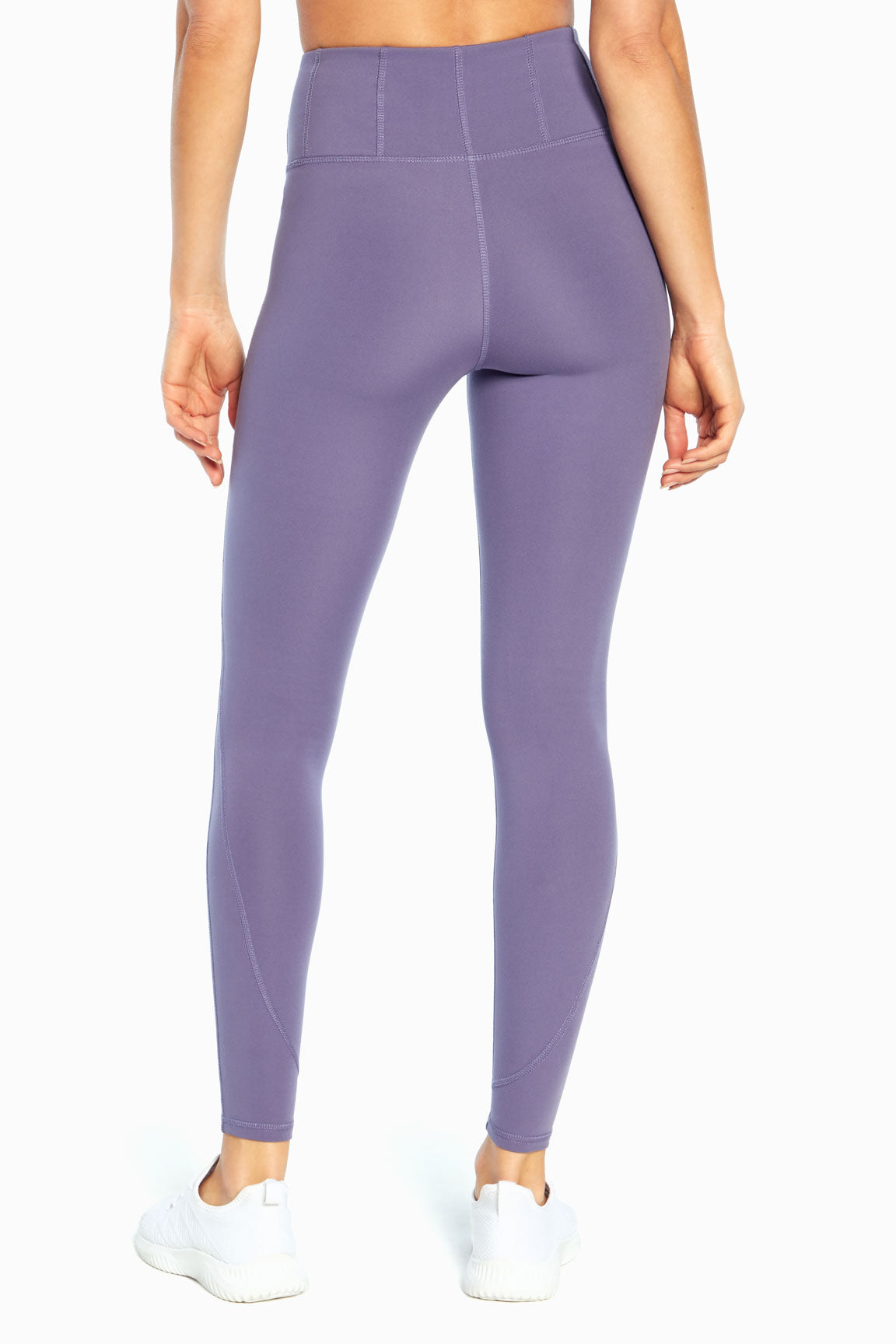 Contour Ankle Legging, alternate angle view, showing visible design features and texture of the stretch knit fabric..