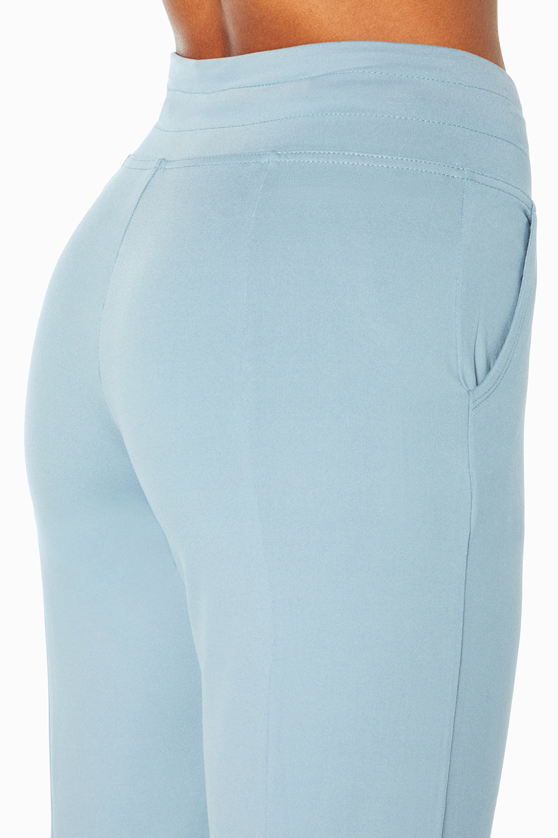 Mona Jogger, alternate angle view, showing visible design features and texture of the soft knit fabric..