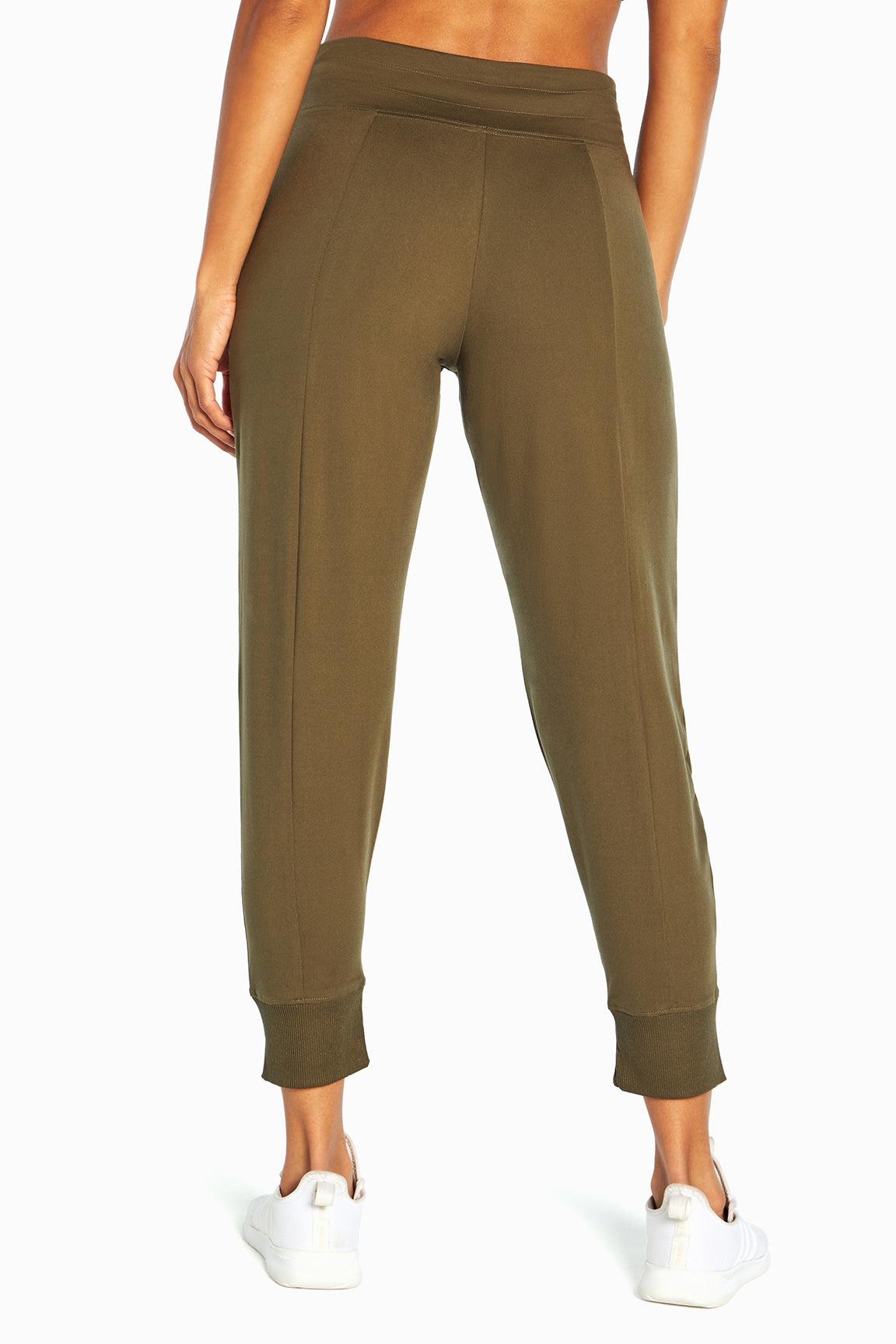 Mona Jogger, alternate angle view, showing visible design features and texture of the soft knit fabric..