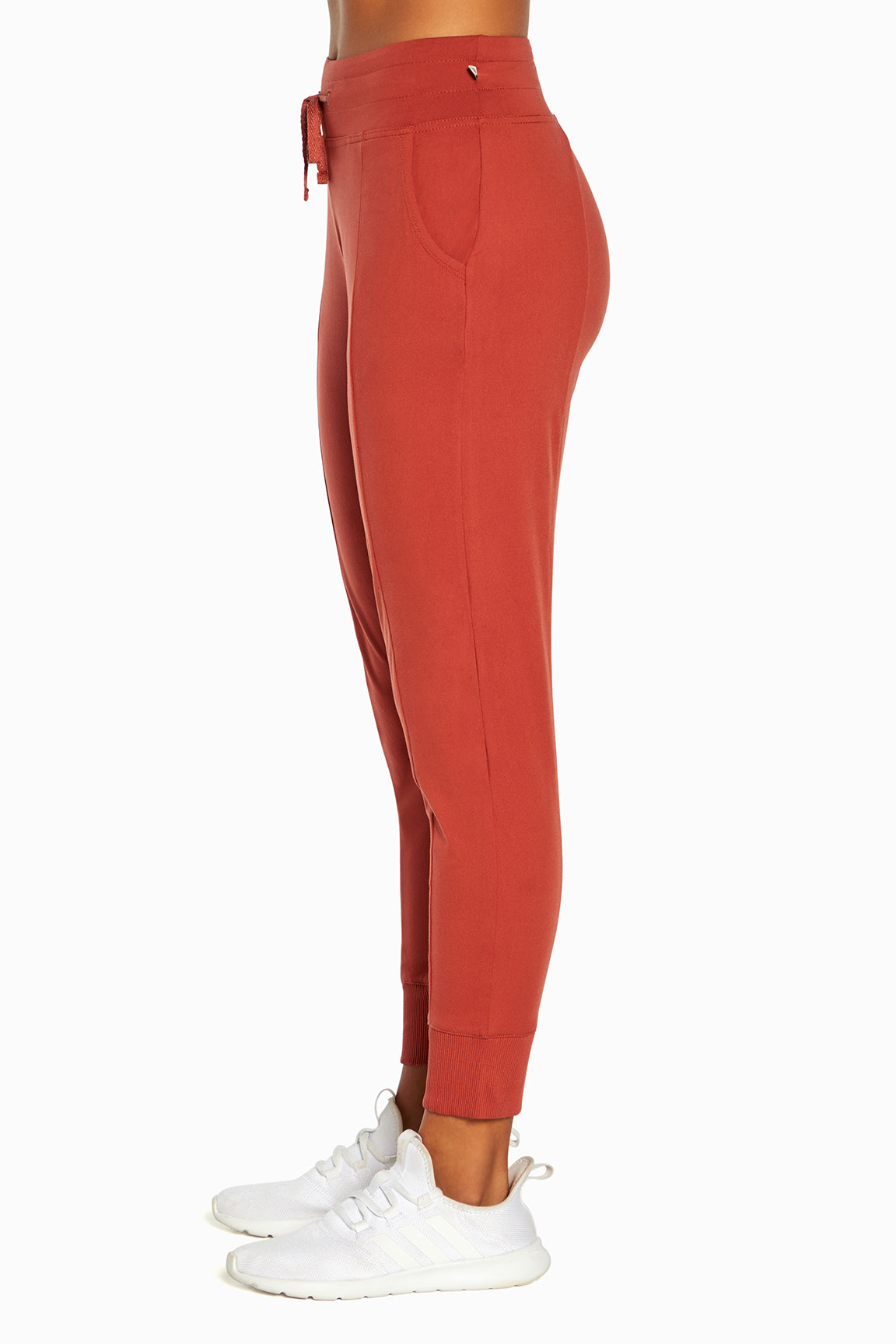 Mona Jogger, alternate angle view, showing visible design features and texture of the soft knit fabric..