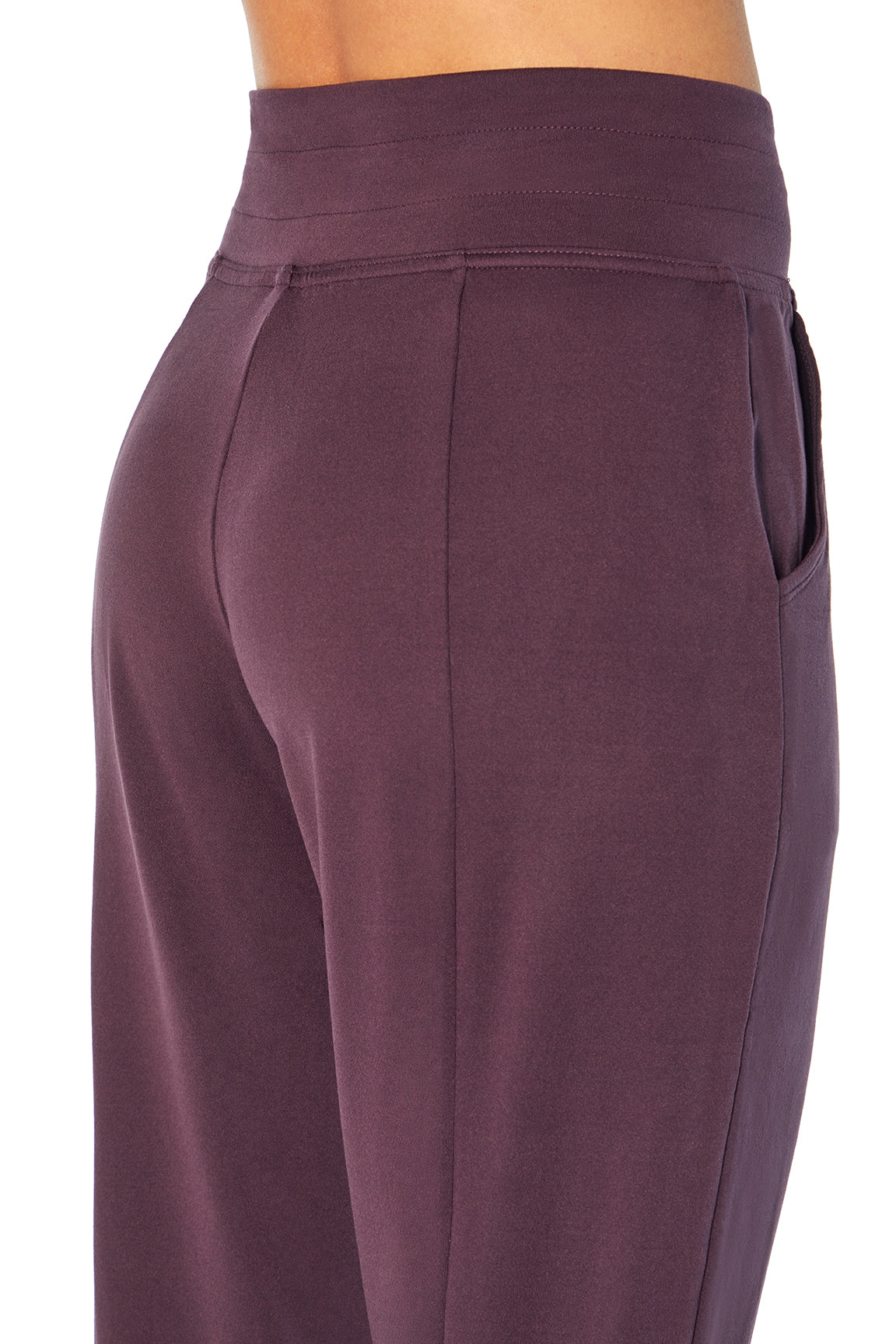 Mona Jogger, alternate angle view, showing visible design features and texture of the soft knit fabric..