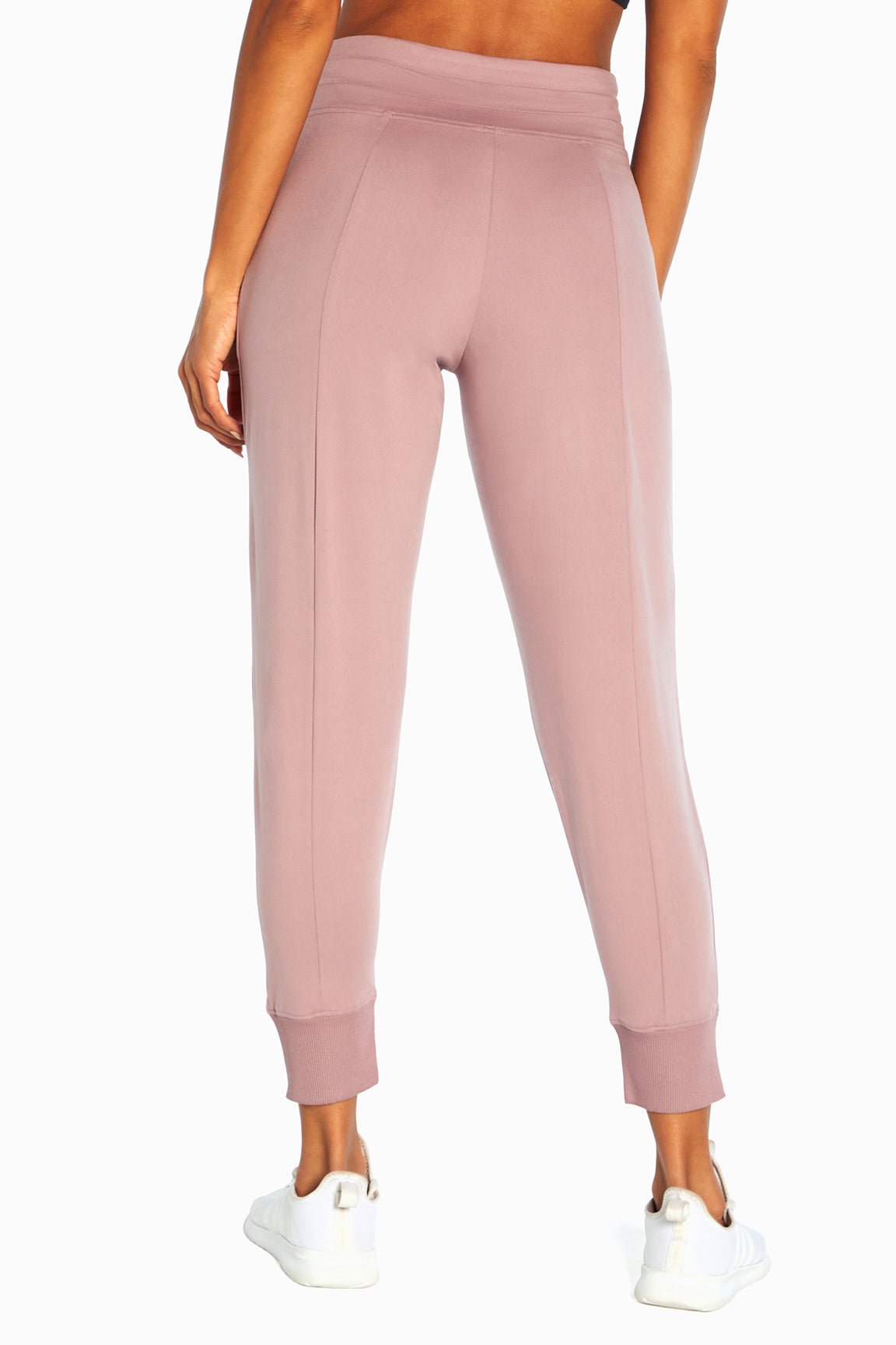 Mona Jogger, alternate angle view, showing visible design features and texture of the soft knit fabric..