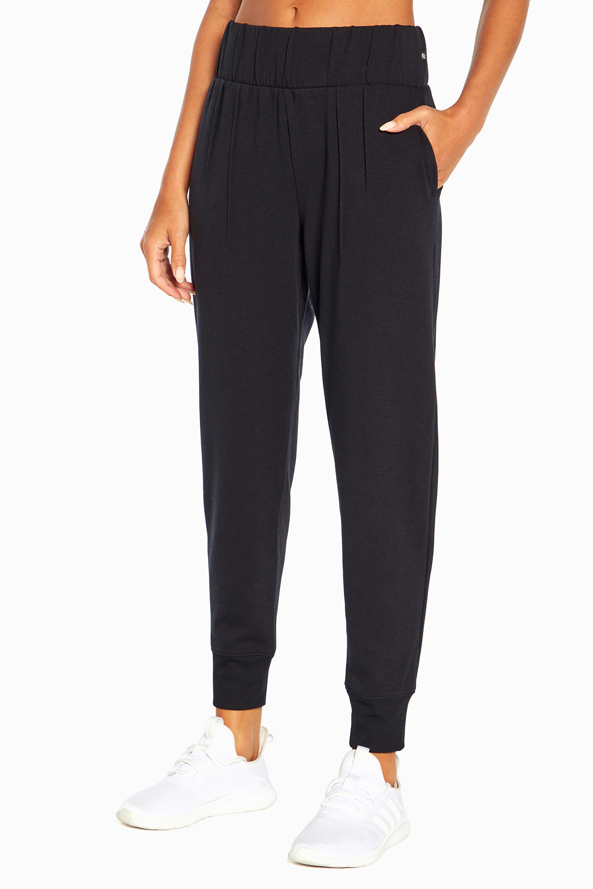 Palmer Fleece Jogger, alternate angle view, showing visible design features and texture of the soft knit fabric..