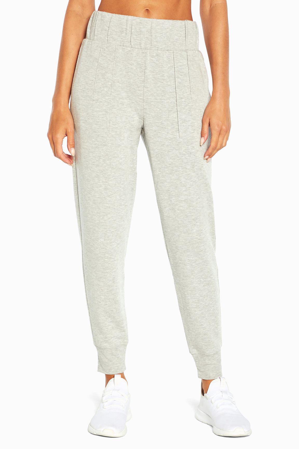 Palmer Fleece Jogger, alternate angle view, showing visible design features and texture of the soft knit fabric..