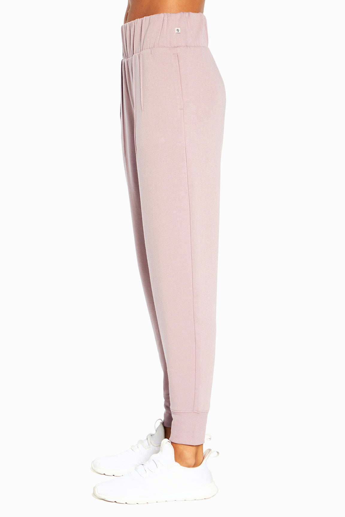 Palmer Fleece Jogger, alternate angle view, showing visible design features and texture of the soft knit fabric..