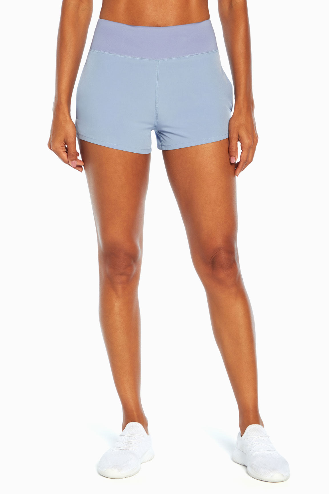 All Trek Side Pocket Shorts, alternate angle view, showing visible design features and texture of the soft knit fabric..