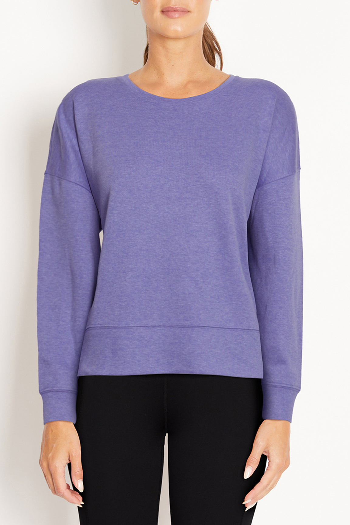 this lilac off-the-shoulder sweater is only $21!