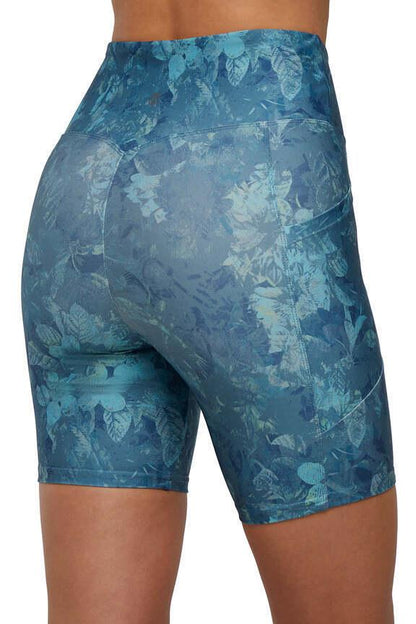 Balance Collection 2 Pack Ariana High Rise Side Pocket Bermuda, alternate angle view, showing visible design features and texture of the soft knit.. 