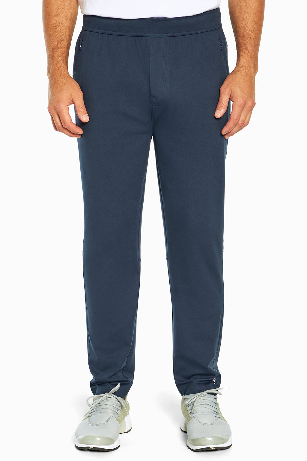 Balance Collection For Men Commuter Pant, alternate angle view, showing visible design features and texture of the durable stretch fabric.. #color_outer-space