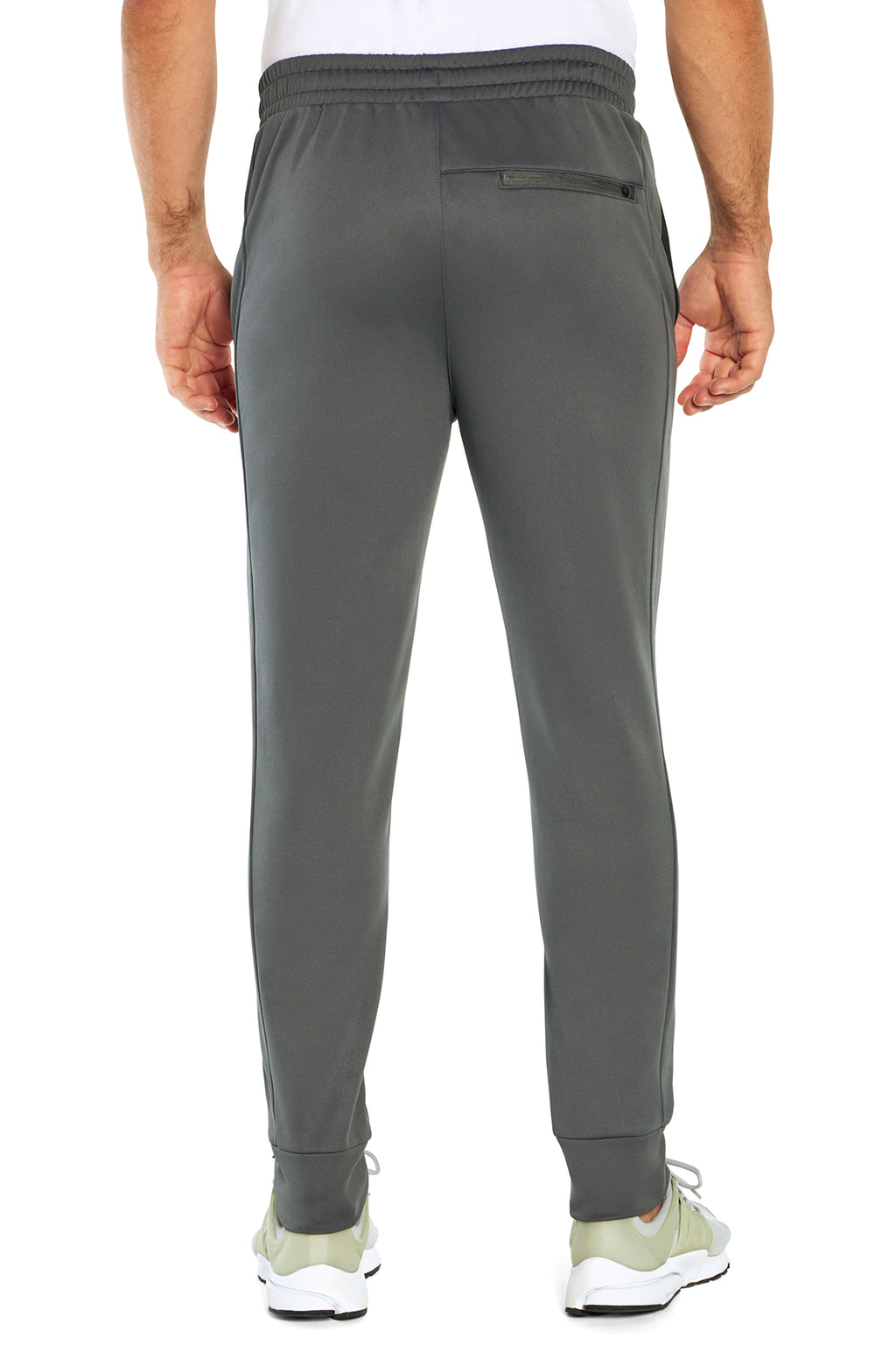 Balance Collection For Men Tevin Jogger, alternate angle view, showing visible design features and texture of the soft knit fabric.. #color_iron-gate