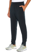 Balance Collection For Men Damian Jogger, alternate angle view, showing visible design features and texture of the soft knit fabric.. #color_black