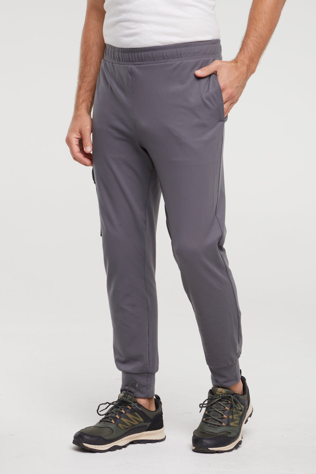 Balance Collection For Men Benjamin Jogger, front view, showing visible design features and texture of the soft knit fabric..