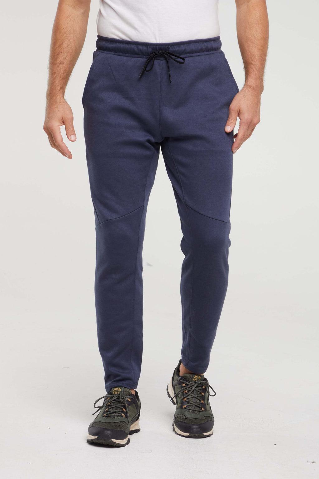Balance Collection For Men Chandler Pant, alternate angle view, showing visible design features and texture of the durable stretch fabric.. #color_blue-nights