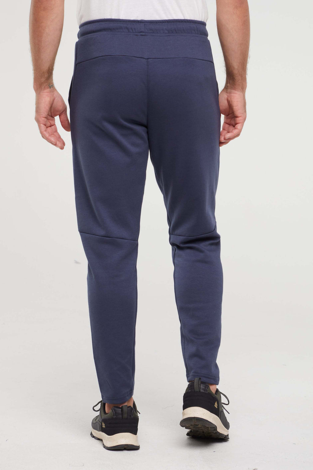 Balance Collection For Men Chandler Pant, alternate angle view, showing visible design features and texture of the durable stretch fabric.. #color_blue-nights