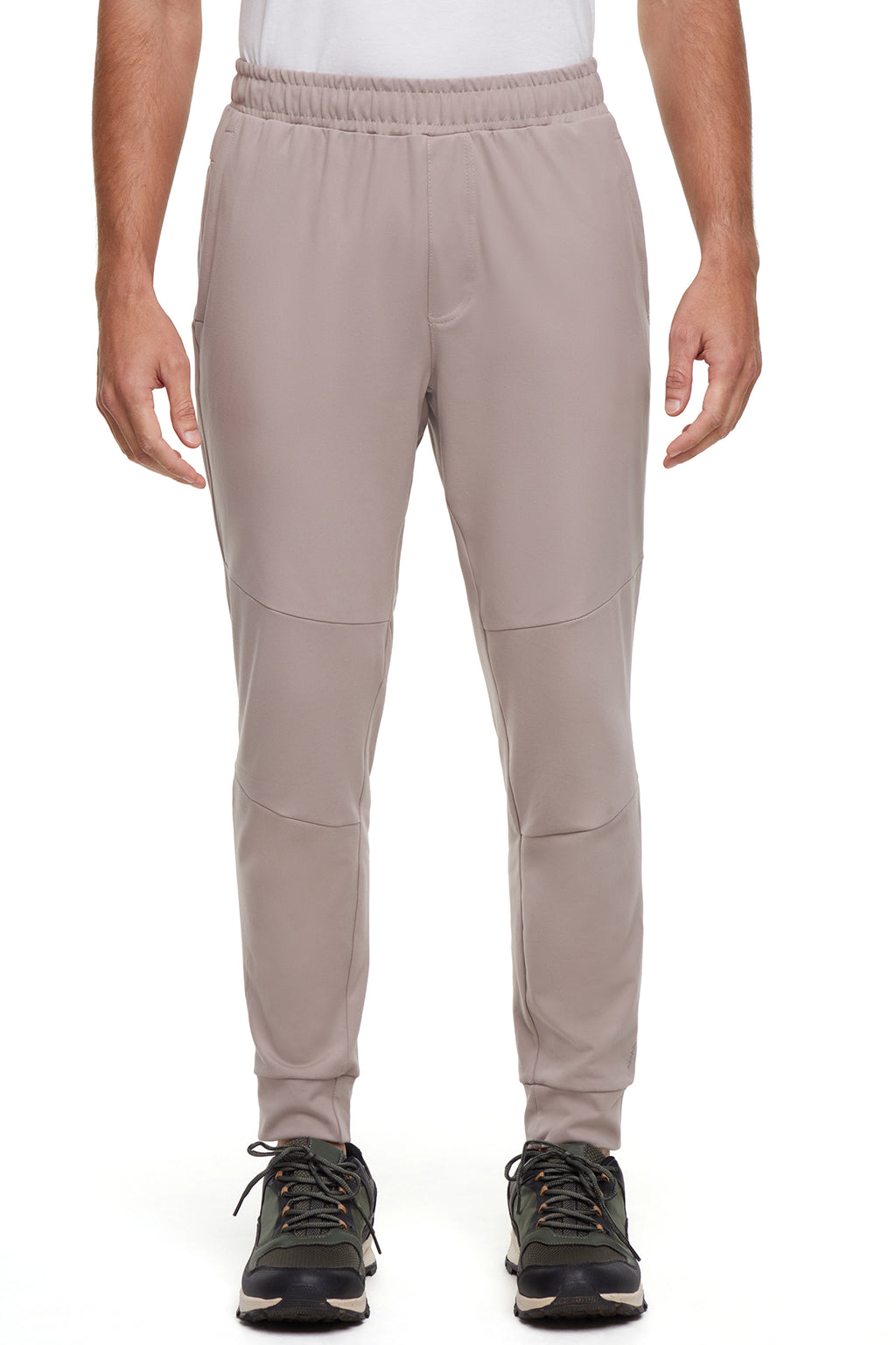Balance Collection For Men Hector Jogger, alternate angle view, showing visible design features and texture of the soft knit fabric.. #color_moon-rock