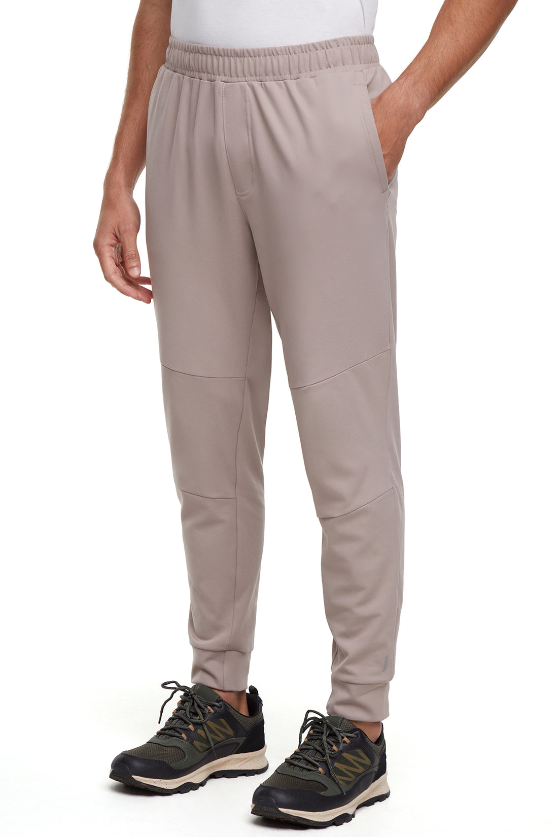 Balance Collection For Men Hector Jogger, alternate angle view, showing visible design features and texture of the soft knit fabric.. 