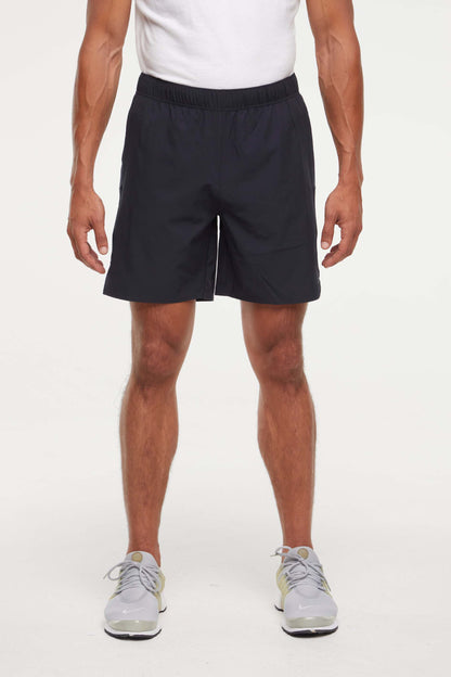 Balance Collection For Men Freddie Short, alternate angle view, showing visible design features and texture of the soft knit fabric.. 