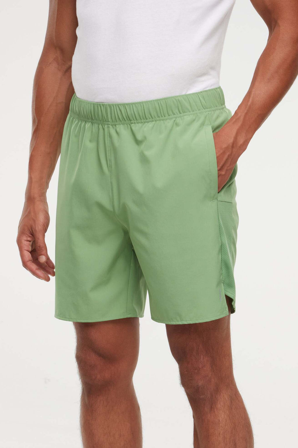 Balance Collection For Men Freddie Short, alternate angle view, showing visible design features and texture of the soft knit fabric.. #color_kashmir