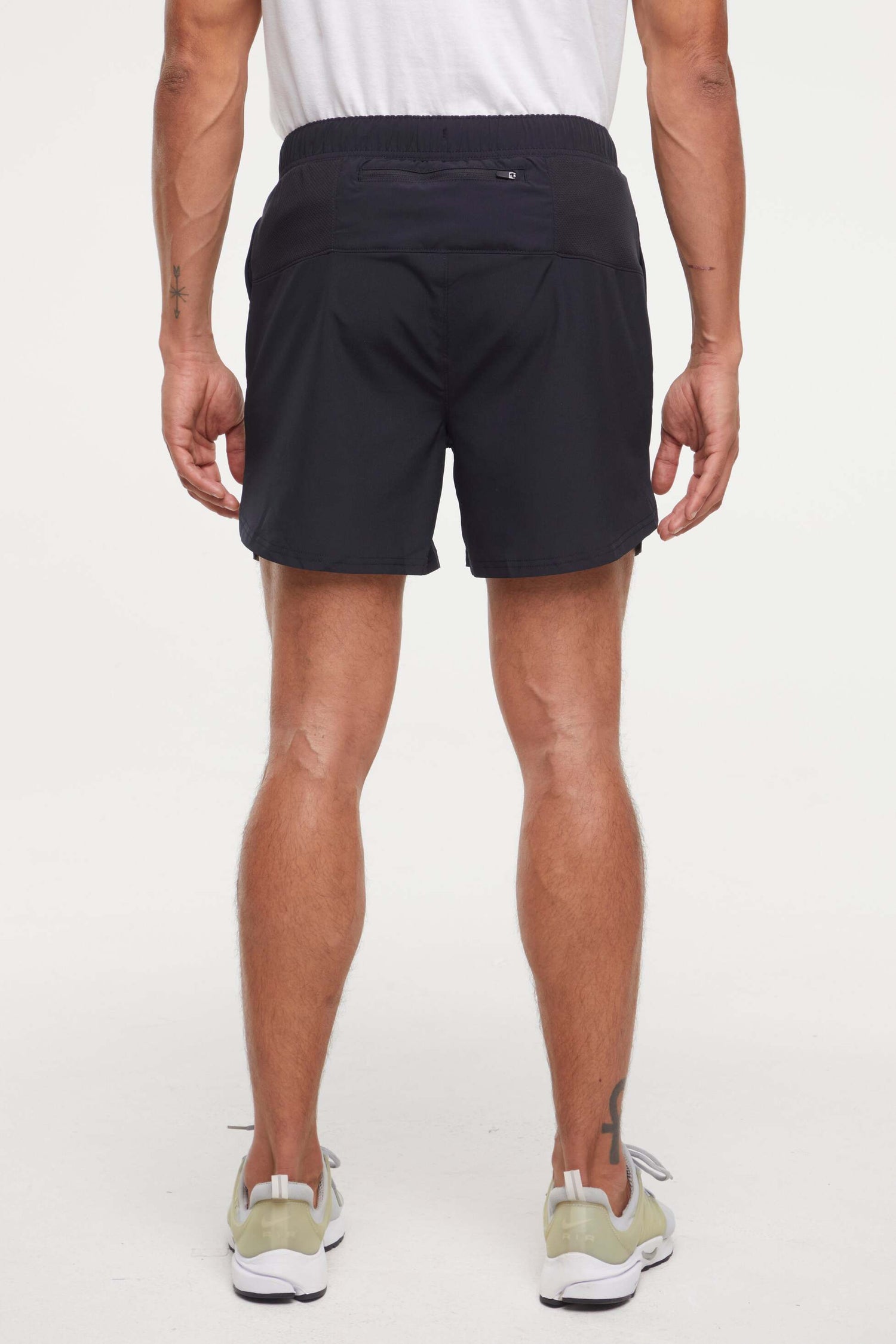 Balance Collection For Men Miguel Short, back view, showing visible design features and texture of the soft knit fabric.. 