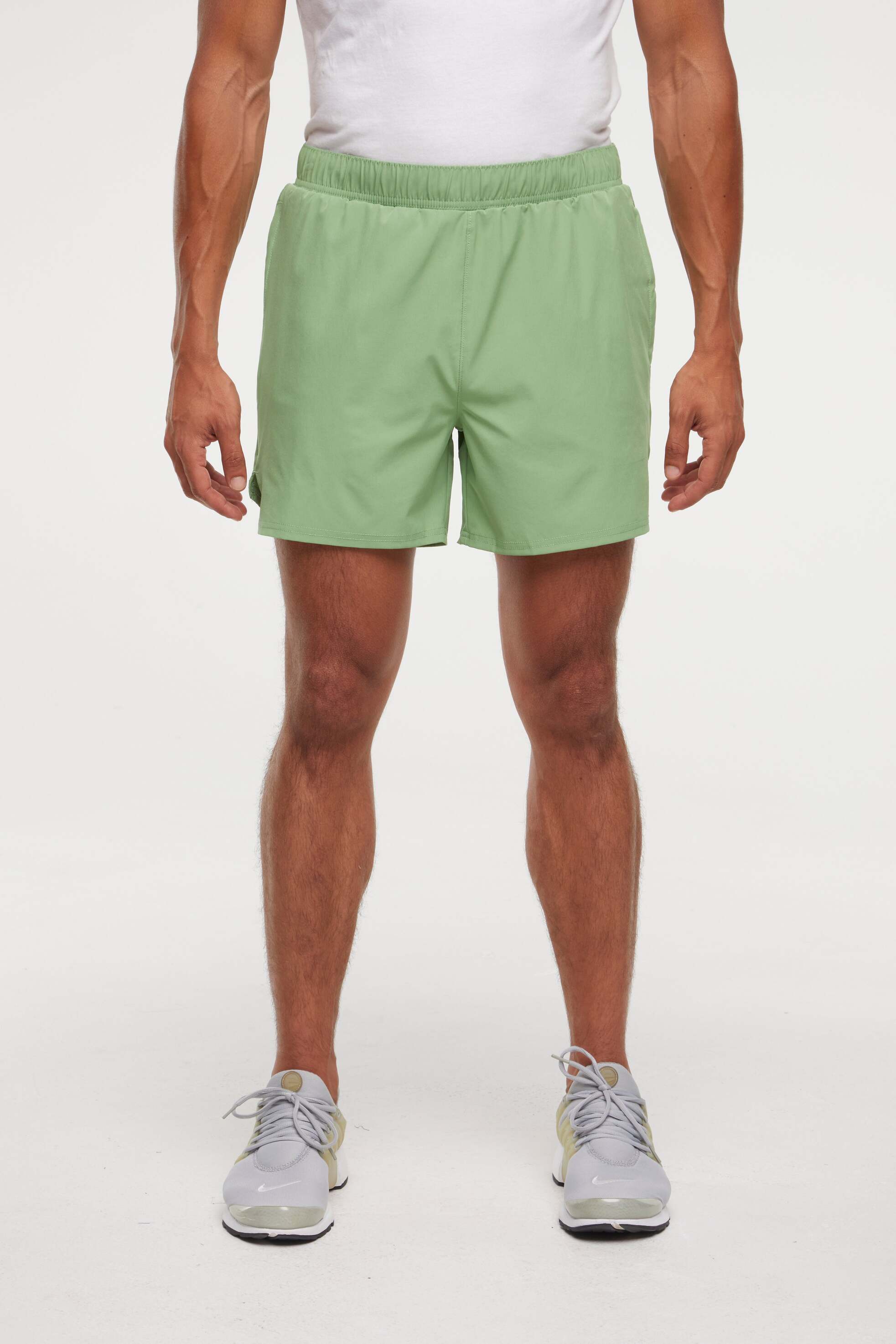 Balance Collection For Men Miguel Short, alternate angle view, showing visible design features and texture of the soft knit fabric.. 