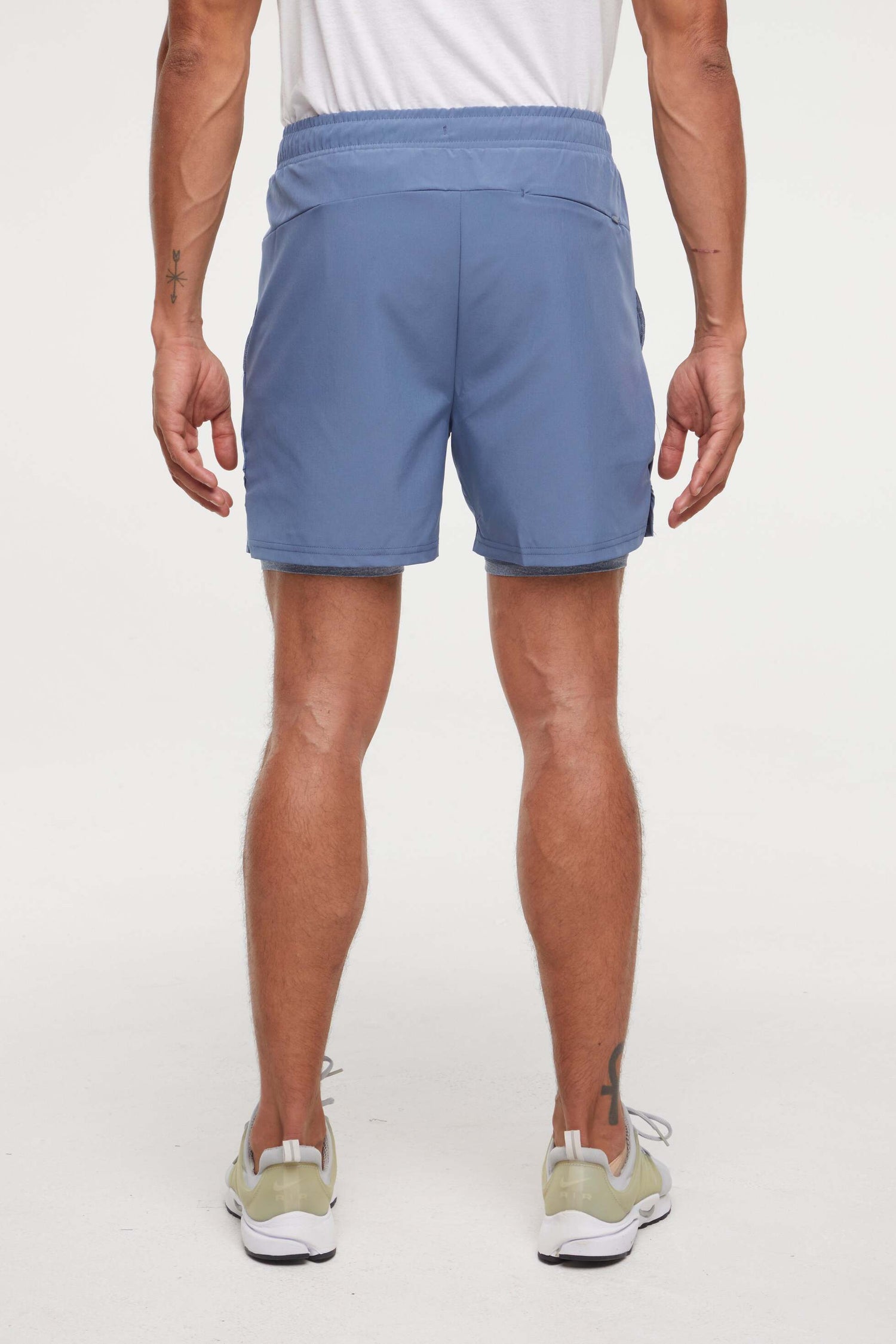 Balance Collection For Men Pablo Short, back view, showing visible design features and texture of the soft knit fabric.. 