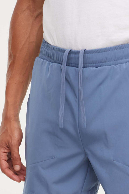 Balance Collection For Men Pablo Short, close-up view of fabric and stitching, showing visible design features and texture of the soft knit fabric.. 