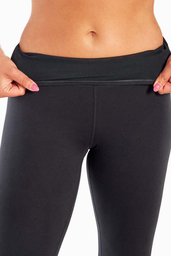 Balance Collection Basic High-Rise Tummy Control Legging, side view showing pocket placement, showing visible design features and texture of the.. #color_black