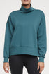 Sage Knit Pullover, alternate angle view, showing visible design features and texture of the soft knit fabric.. 