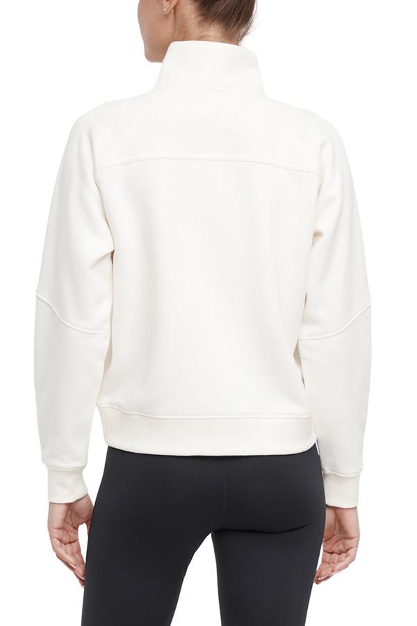 Camila 1/4 Zip Jacket, alternate angle view, showing visible design features and texture of the smooth woven fabric.. 