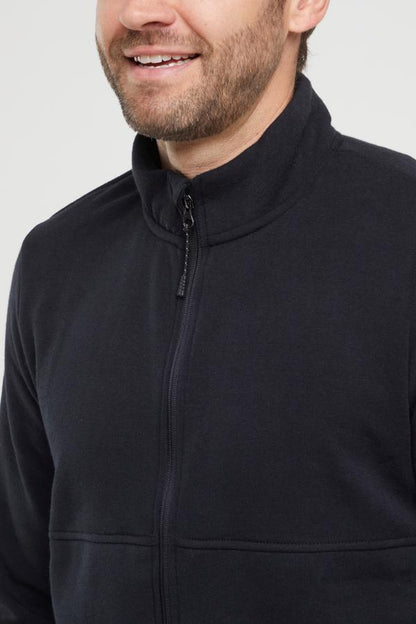 Balance Collection For Men Ace Fleece Jacket, alternate angle view, showing visible design features and texture of the smooth woven fabric.. 