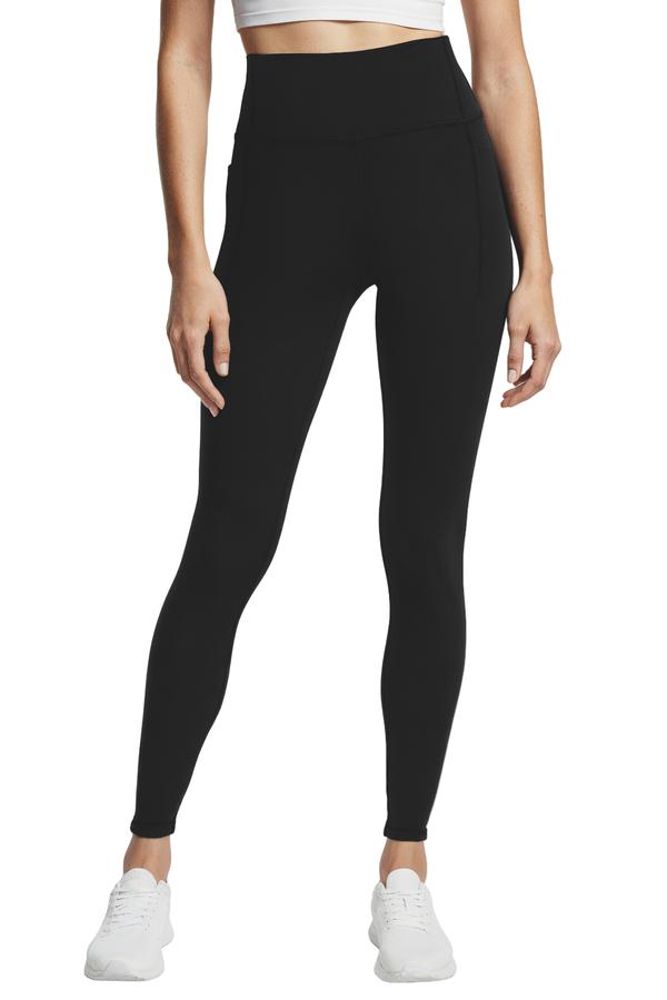 Balance Collection Sophia Side Pocket Legging, alternate angle view, showing visible design features and texture of the stretch knit fabric.. 