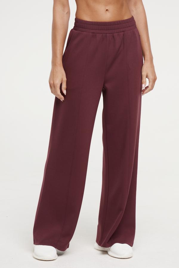 Sage Wide Leg Pant, alternate angle view, showing visible design features and texture of the durable stretch fabric.. #color_fig