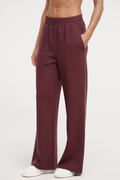 Sage Wide Leg Pant, front view, showing visible design features and texture of the durable stretch fabric.. #color_fig