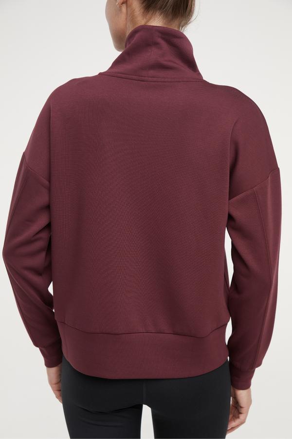 Sage Knit Pullover, alternate angle view, showing visible design features and texture of the soft knit fabric.. #color_fig