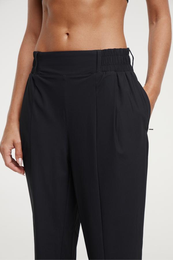 Nori Tapered Pant, alternate angle view, showing visible design features and texture of the durable stretch fabric.. 