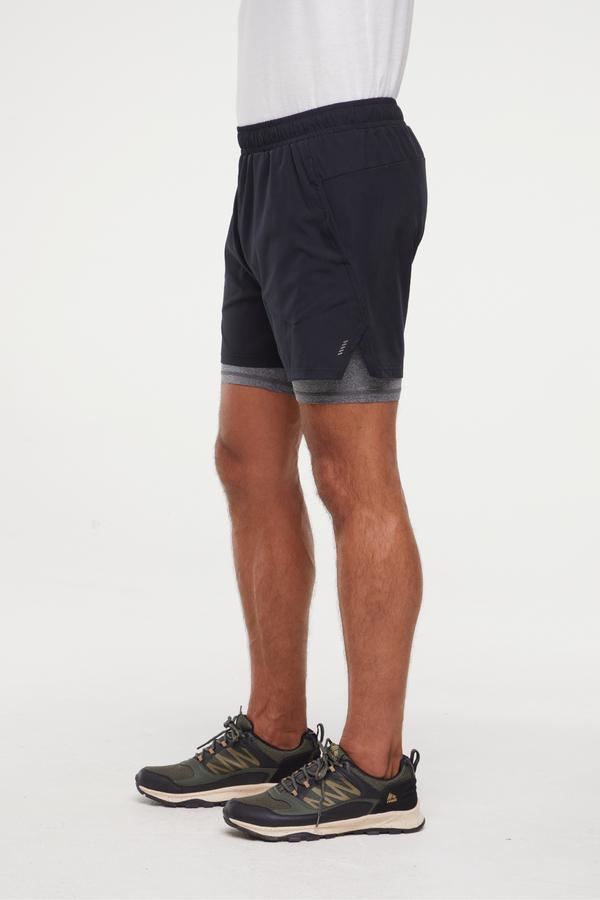 Balance Collection For Men Pablo Short, alternate angle view, showing visible design features and texture of the soft knit fabric.. 