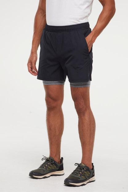 Balance Collection For Men Pablo Short, alternate angle view, showing visible design features and texture of the soft knit fabric.. 