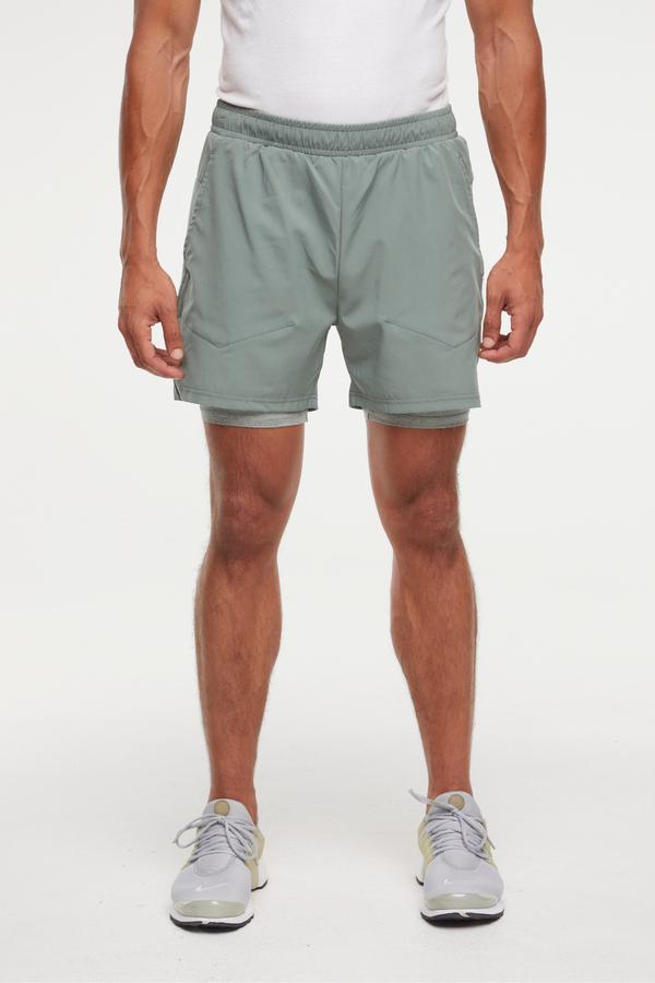 Balance Collection For Men Pablo Short, alternate angle view, showing visible design features and texture of the soft knit fabric.. #color_laurel-wreath