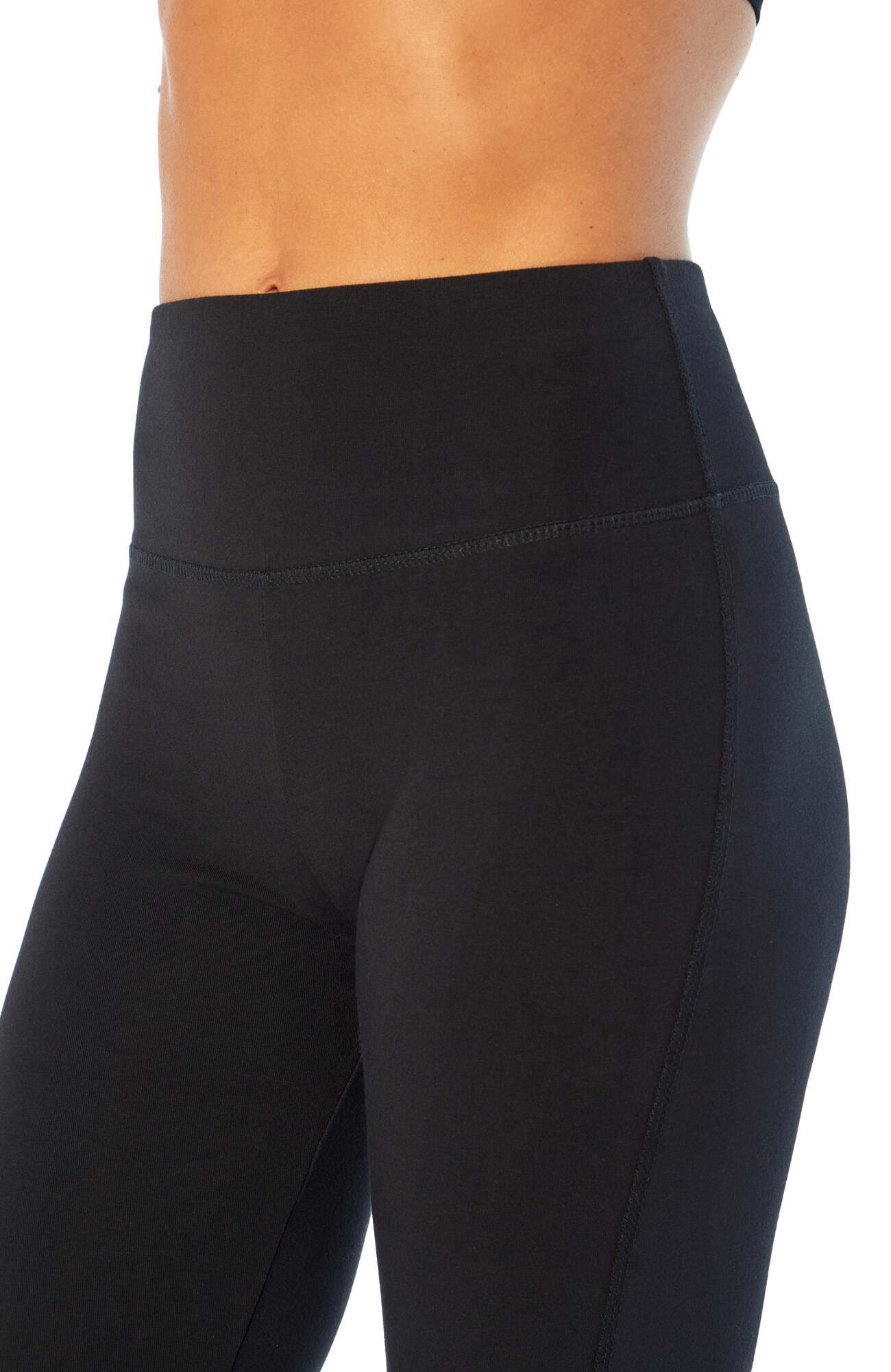 Becca Tummy Control Bermuda Shorts, alternate angle view, showing visible design features and texture of the soft knit fabric.. 