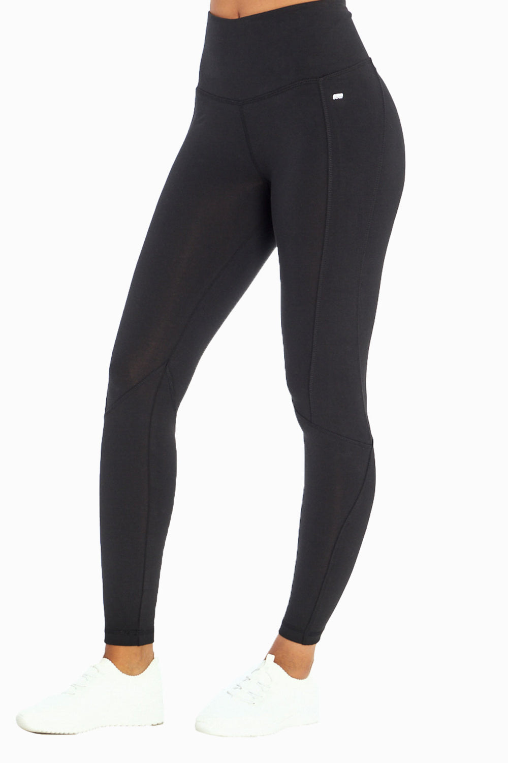 Camille Ultimate Slimming Leggings, alternate angle view, showing visible design features and texture of the stretch knit fabric..