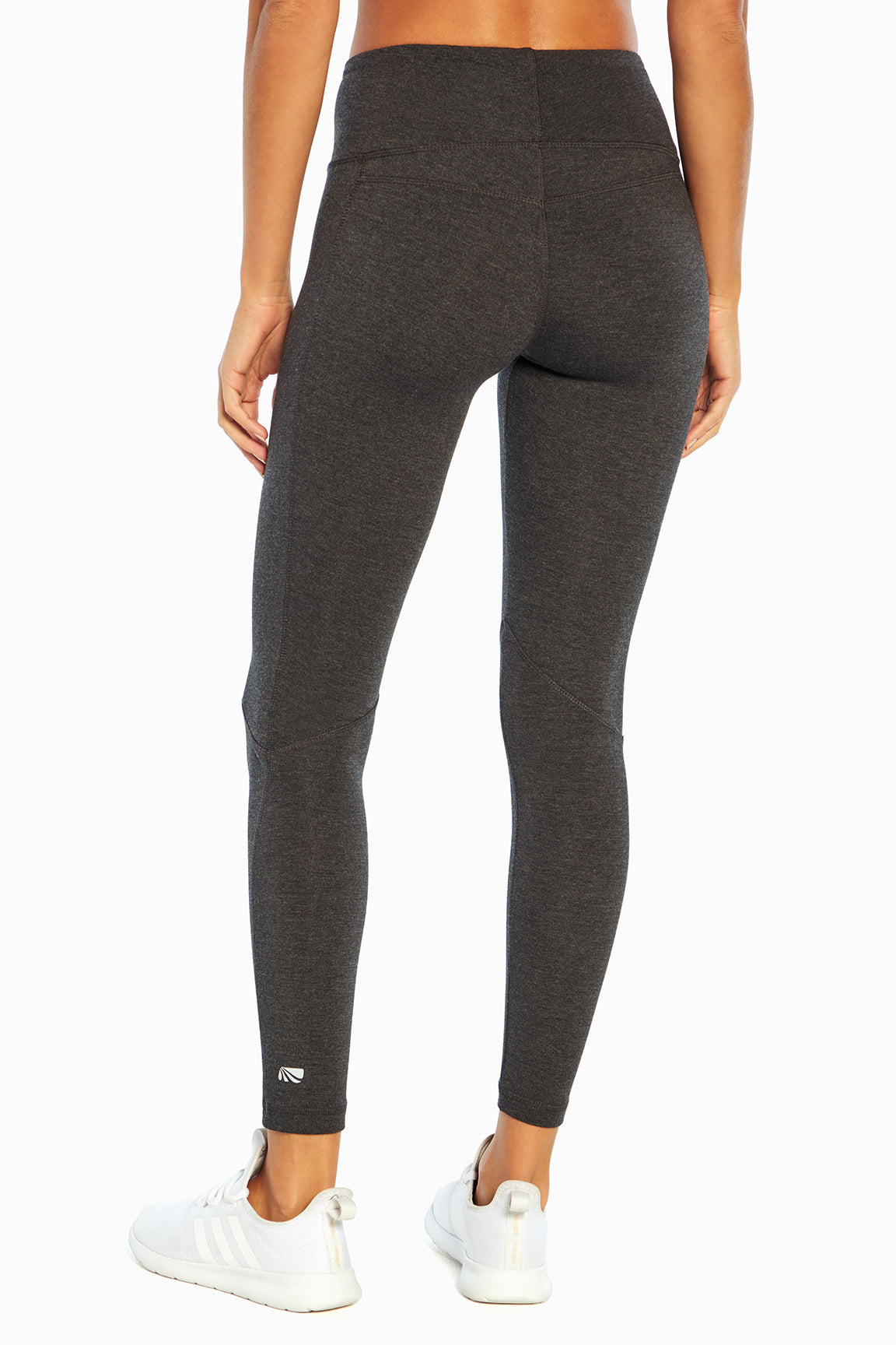 Camille Ultimate Slimming Leggings, alternate angle view, showing visible design features and texture of the stretch knit fabric..