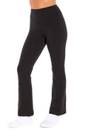Audrey Tummy Control 29" Pants, front view, showing visible design features and texture of the durable stretch fabric.. #color_black