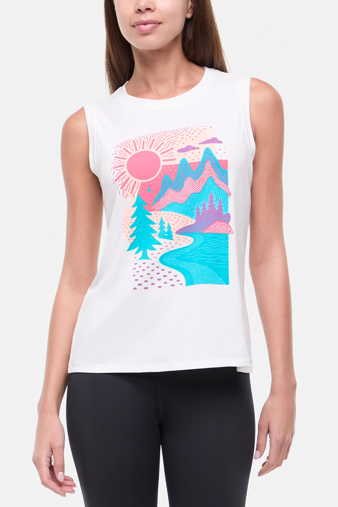 Ana Tank - Sugar Swizzle Abstract Hills