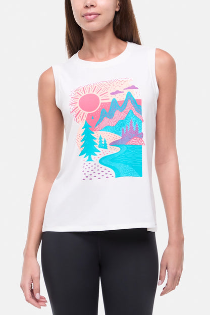 Ana Tank - Sugar Swizzle Abstract Hills