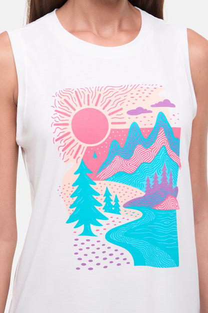 Ana Tank - Sugar Swizzle Abstract Hills