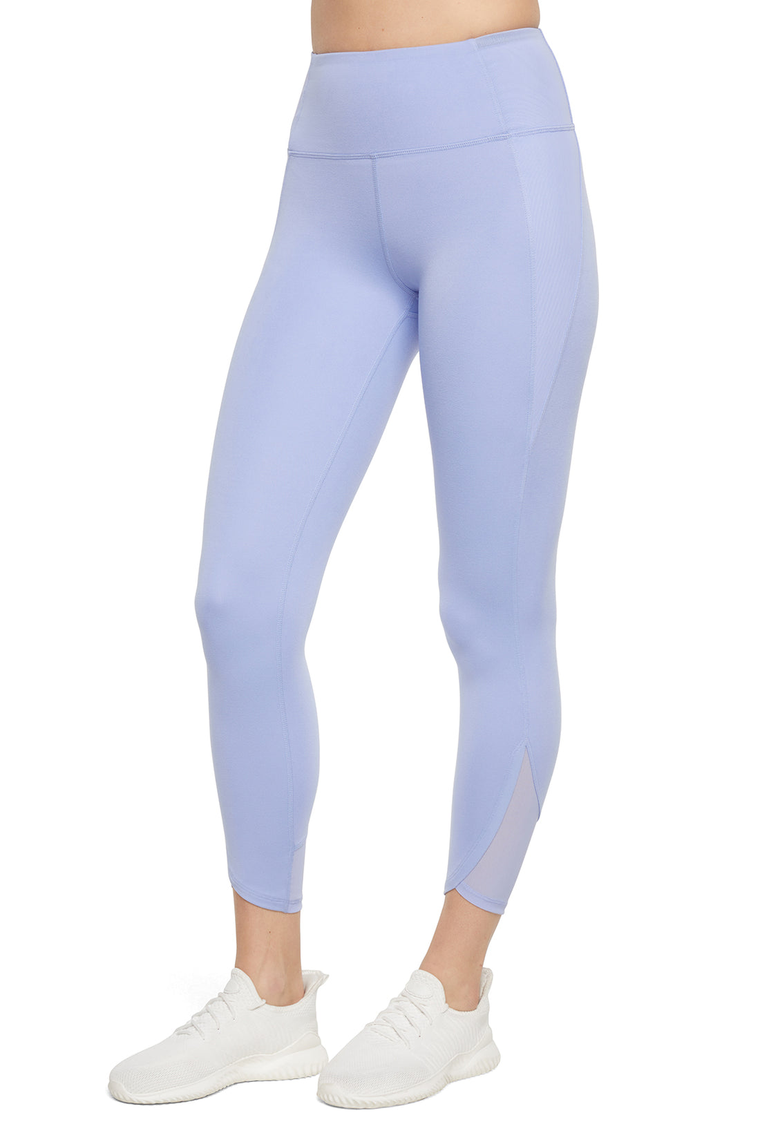 Annie Mesh Tight Ankle Legging, front view, showing visible design features and texture of the stretch knit fabric..