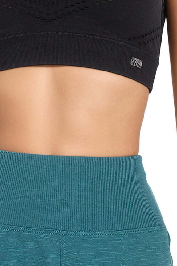 Jenny Jogger, close-up view of fabric and stitching, showing visible design features and texture of the soft knit fabric.. 