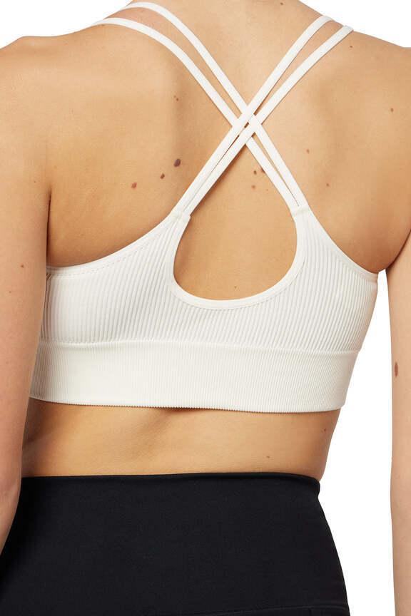2 Pack Annie Seamless Sports Bra, alternate angle view, showing visible design features and texture of the soft knit fabric.. #color_vintage-violet-gardenia