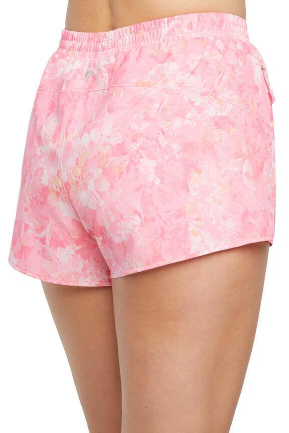 Victoria Short, back view, showing visible design features and texture of the soft knit fabric.. 
